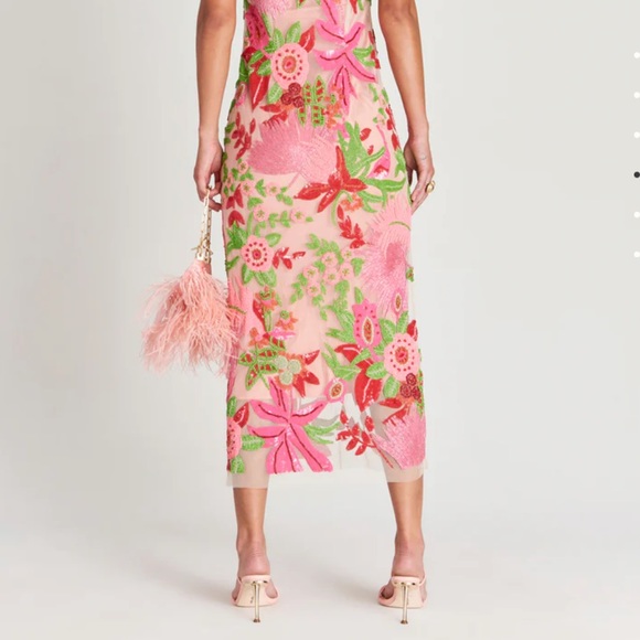 Cult Gaia pink ostrich feather- Gia Shoulder Bag Azalea - Picture 6 of 15